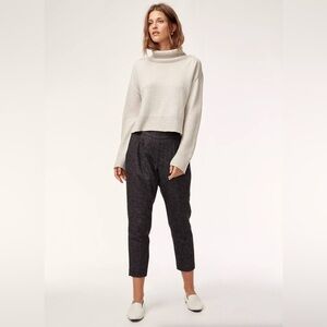 ARITZIA - Babaton Cropped Cohen Wool Pants Heather Dark Charcoal / Grey